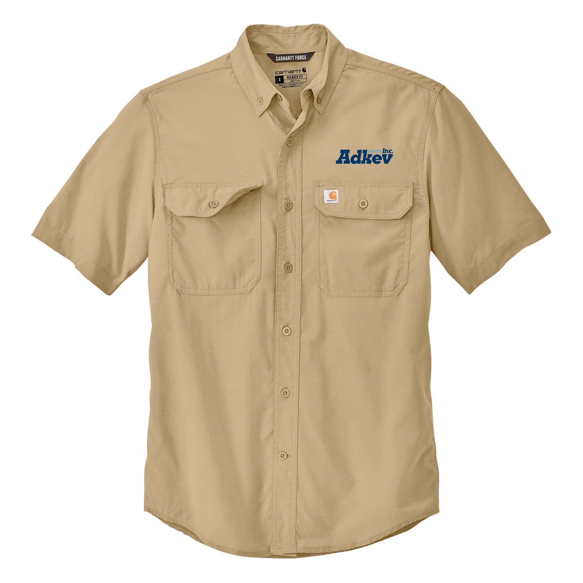 Adkev Employee CT105292 Carhartt Solid Short Sleeve Shirt