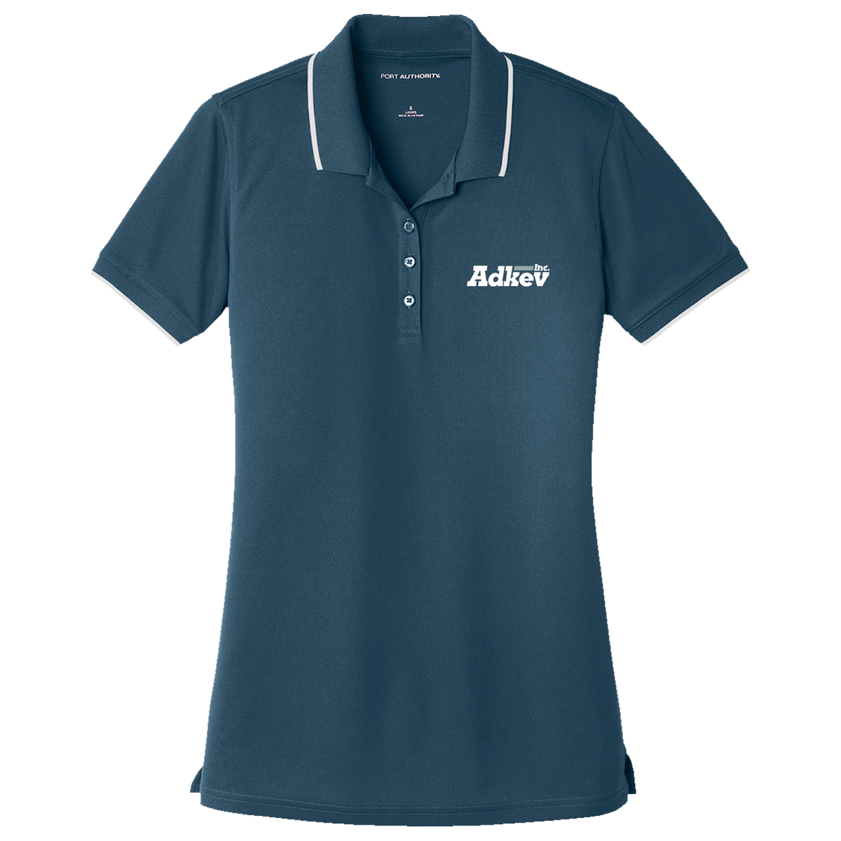 Adkev Employee LK111 Port Authority Women's UV Micro-Mesh Tipped Polo