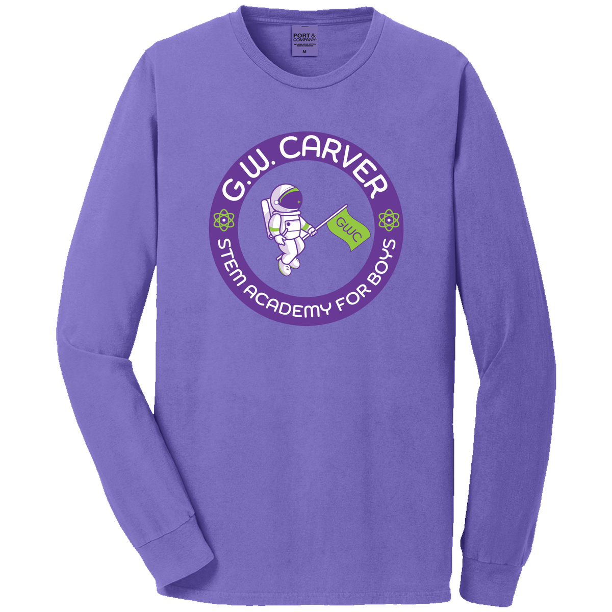 GWC STEM Academy Screen Printed PC099LS Adult Long Sleeve Tee
