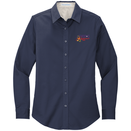 Tier 5 Specialty Gas L608 Port Authority Ladies long sleeve easy care shirt