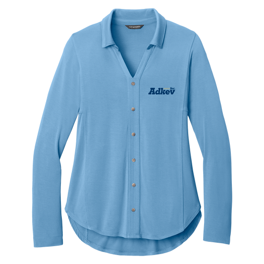 Adkev Employee LK5602 Port Authority Women’s Luxe Knit Button Tunic