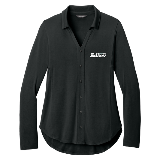 Adkev Employee LK5602 Port Authority Women’s Luxe Knit Button Tunic