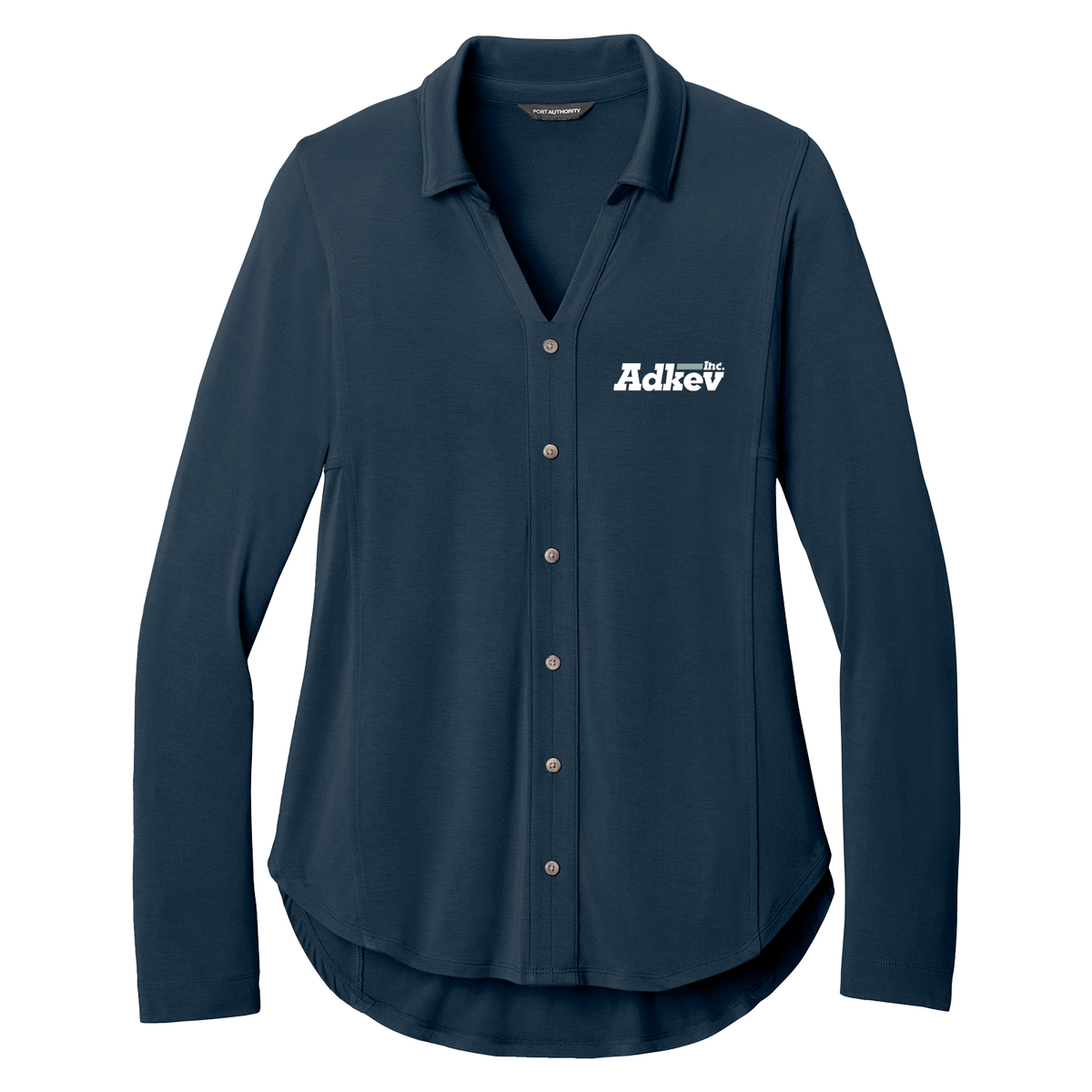 Adkev Employee LK5602 Port Authority Women’s Luxe Knit Button Tunic