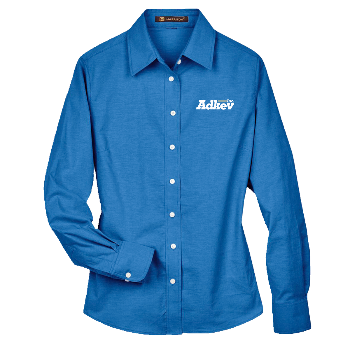 Adkev M600W Harriton Women's Long Sleeve Oxford Shirt