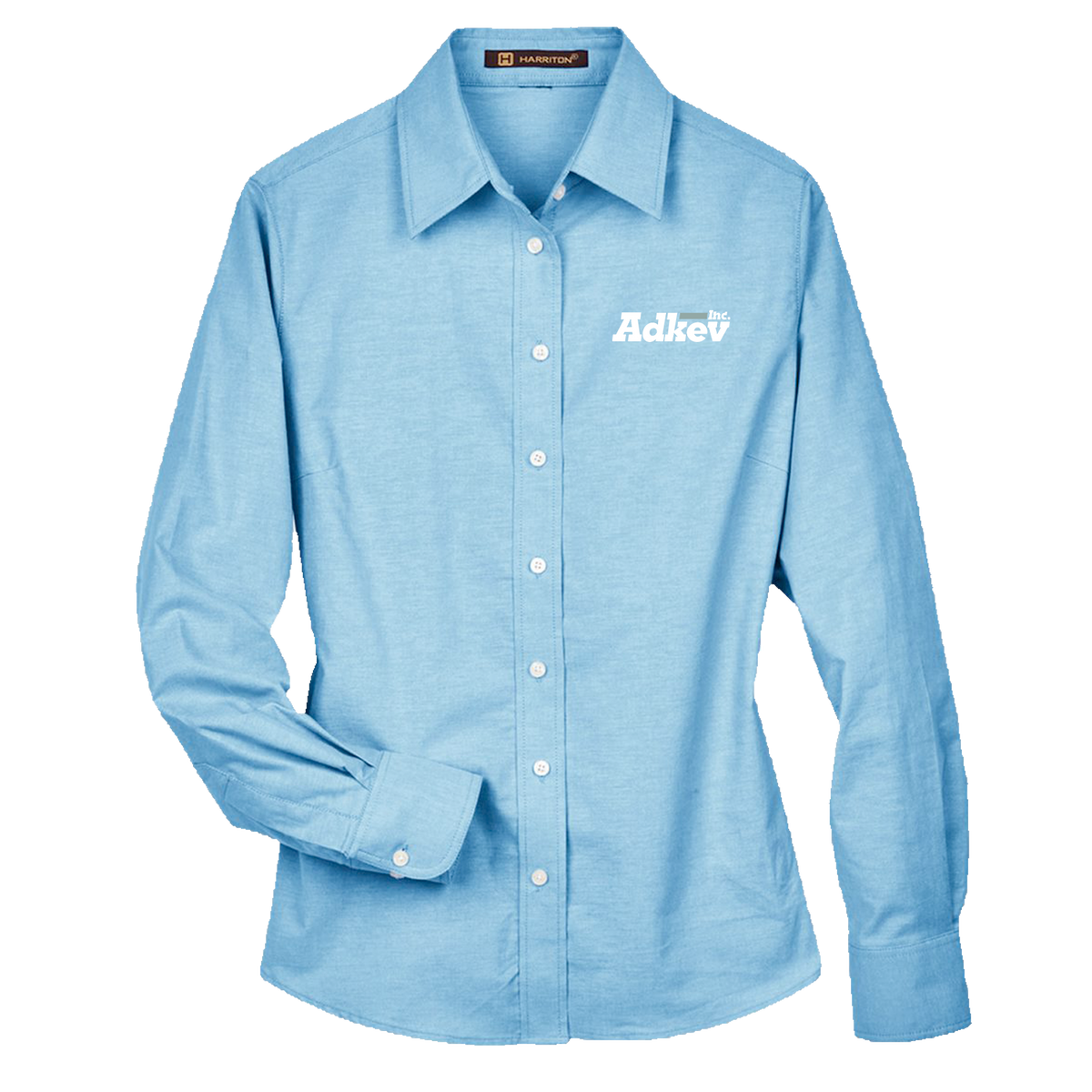 Adkev Employee M600W Harriton Women's Long Sleeve Oxford Shirt