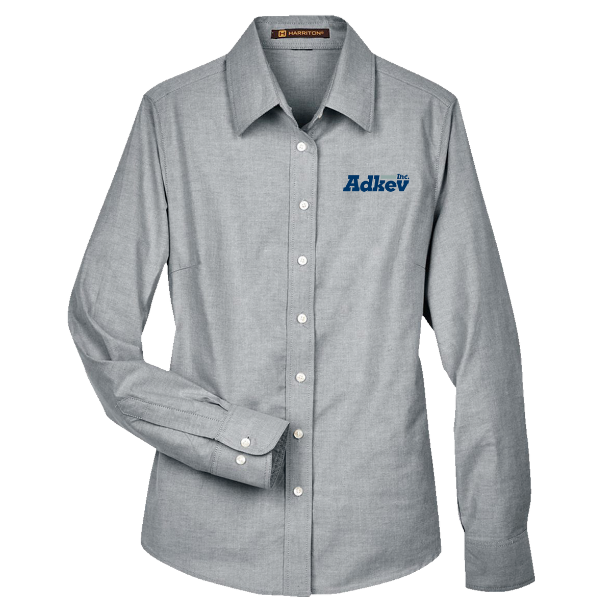 Adkev Employee M600W Harriton Women's Long Sleeve Oxford Shirt