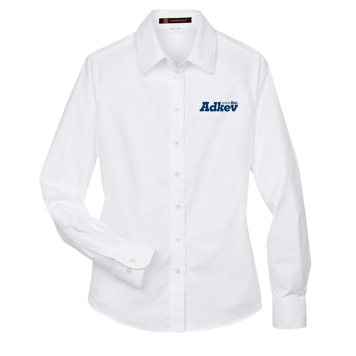 Adkev Employee M600W Harriton Women's Long Sleeve Oxford Shirt
