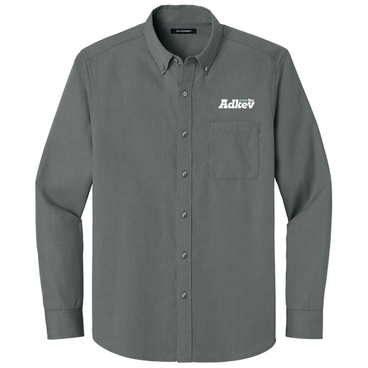 Adkev W816 Port Authority Long Sleeve Nailhead Easy Care Shirt