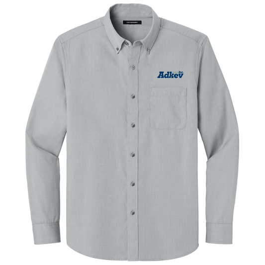 Adkev Employee W816 Port Authority Long Sleeve Nailhead Easy Care Shirt