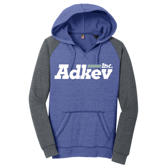 Adkev DT296 District Women's Lightweight Fleece Raglan Hoodie