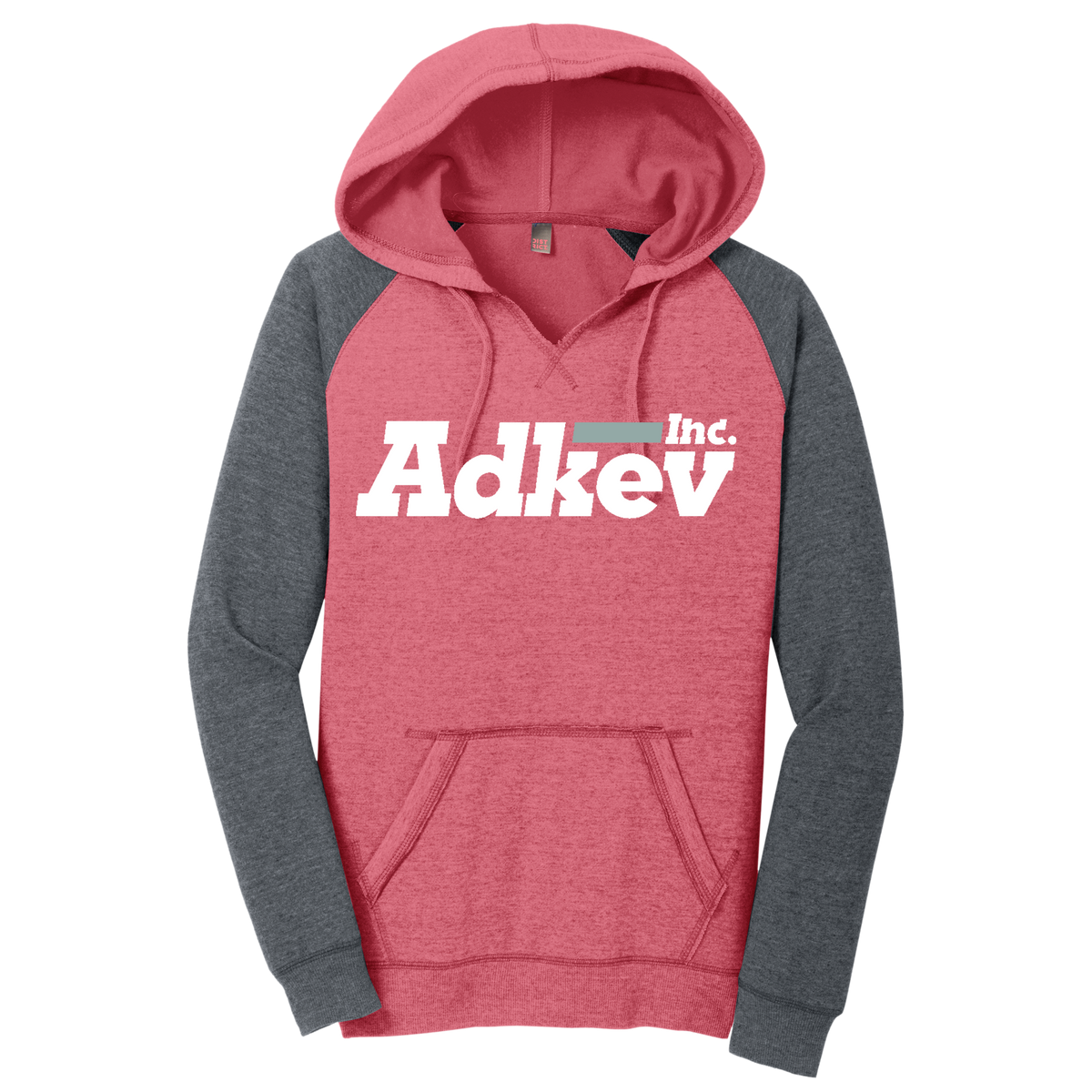 Adkev DT296 District Women's Lightweight Fleece Raglan Hoodie