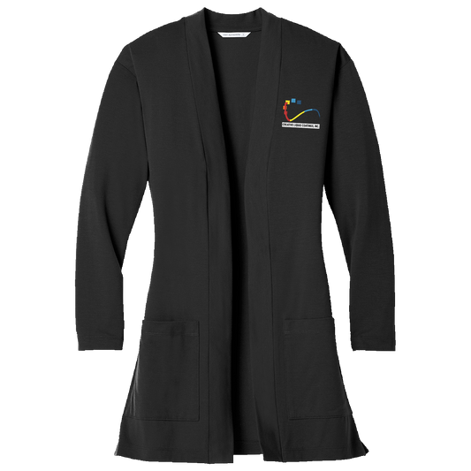 CLC LK5434 Port Authority Ladies long sleeve cardigan with pockets