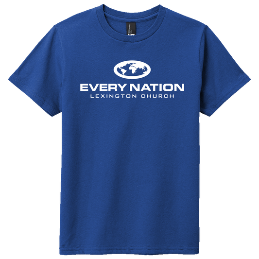 Every Nation Lex Church Logo Screen Printed DT6000Y Youth SS Tee