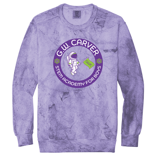 GWC STEM Academy Screen Printed 1545 Adult Comfort Colors Color Blast Crewneck Sweatshirt