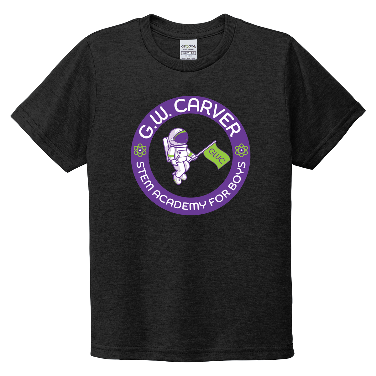GWC STEM Academy Screen Printed AL207 Youth Allmade® Tri-Blend Tee