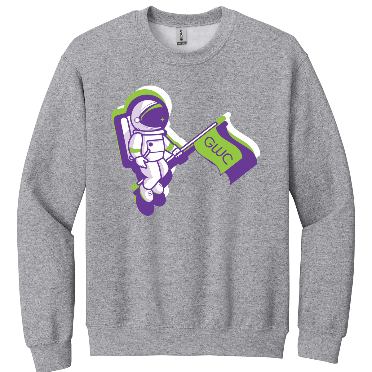 GWC STEM Academy Screen Printed 18000 Adult Crewneck Sweatshirt
