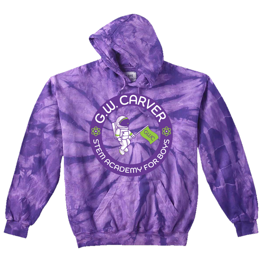 GWC STEM Academy Screen Printed CD877Y Youth Tie-Dye Hoodie