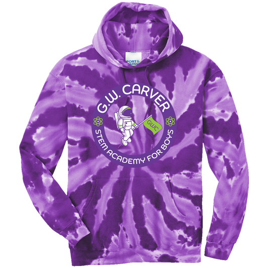 GWC STEM Academy Screen Printed PC146 Adult Tie-Dye Hoodie