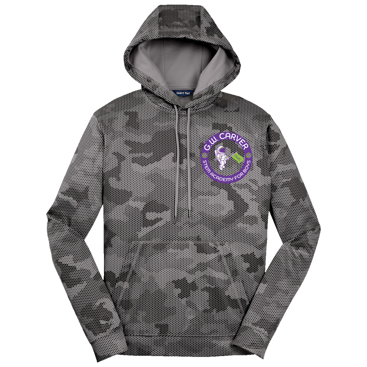 GWC STEM Academy Embroidered ST240 Adult Sport-Tek CamoHex Fleece Hoodie