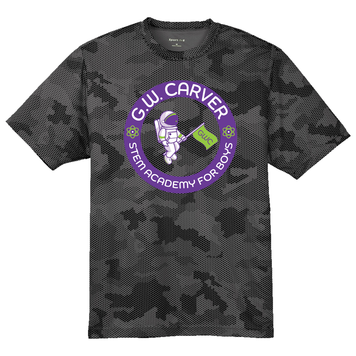 GWC STEM Academy Screen Printed ST370 Adult Sport-Tek CamoHex Tee