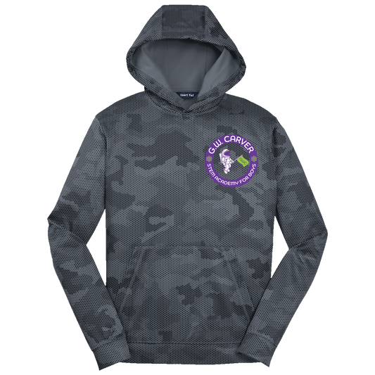 GWC STEM Academy Embroidered YST240 Youth CamoHex Hoodie