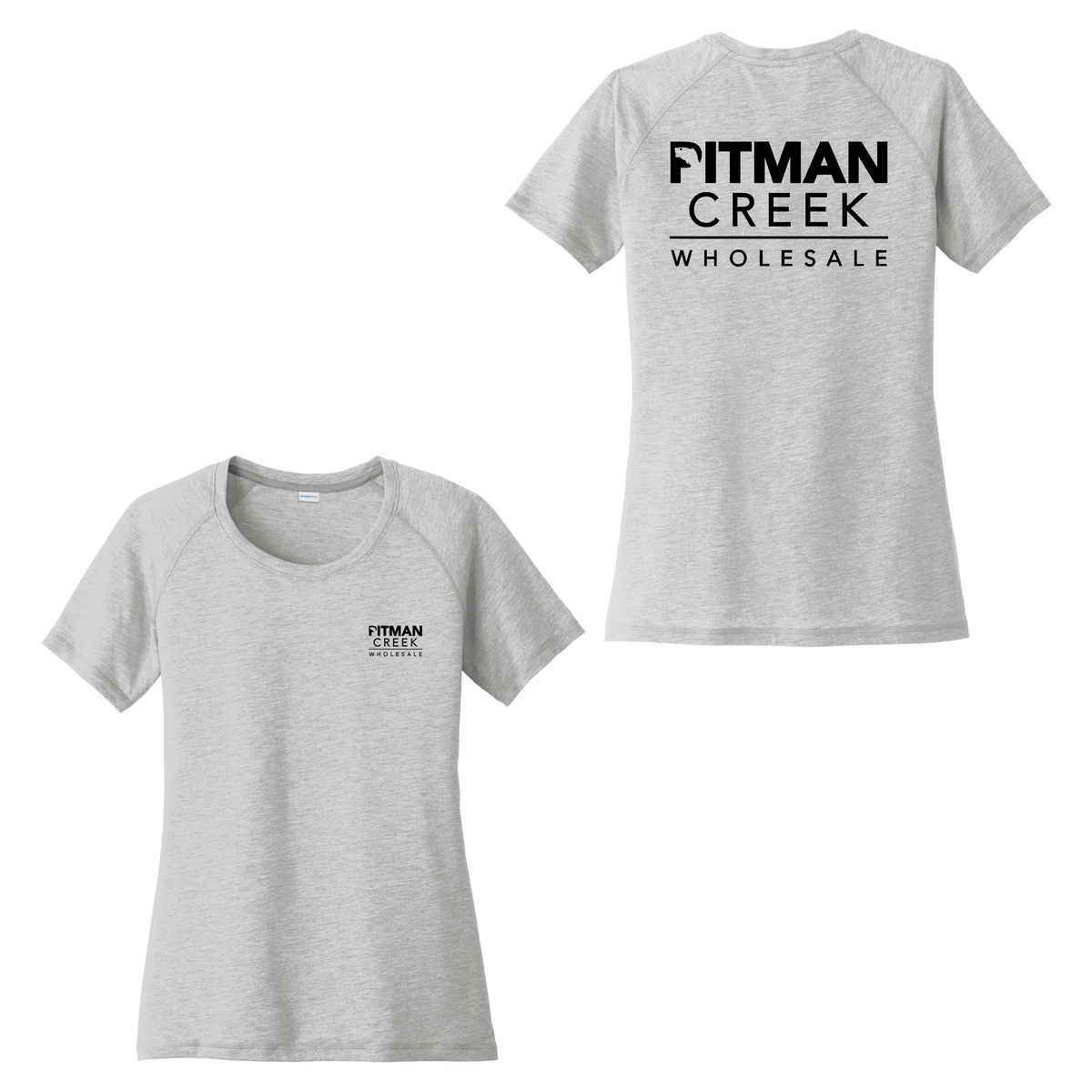 Pitman Creek Ladies Scoop Neck Raglan Tee