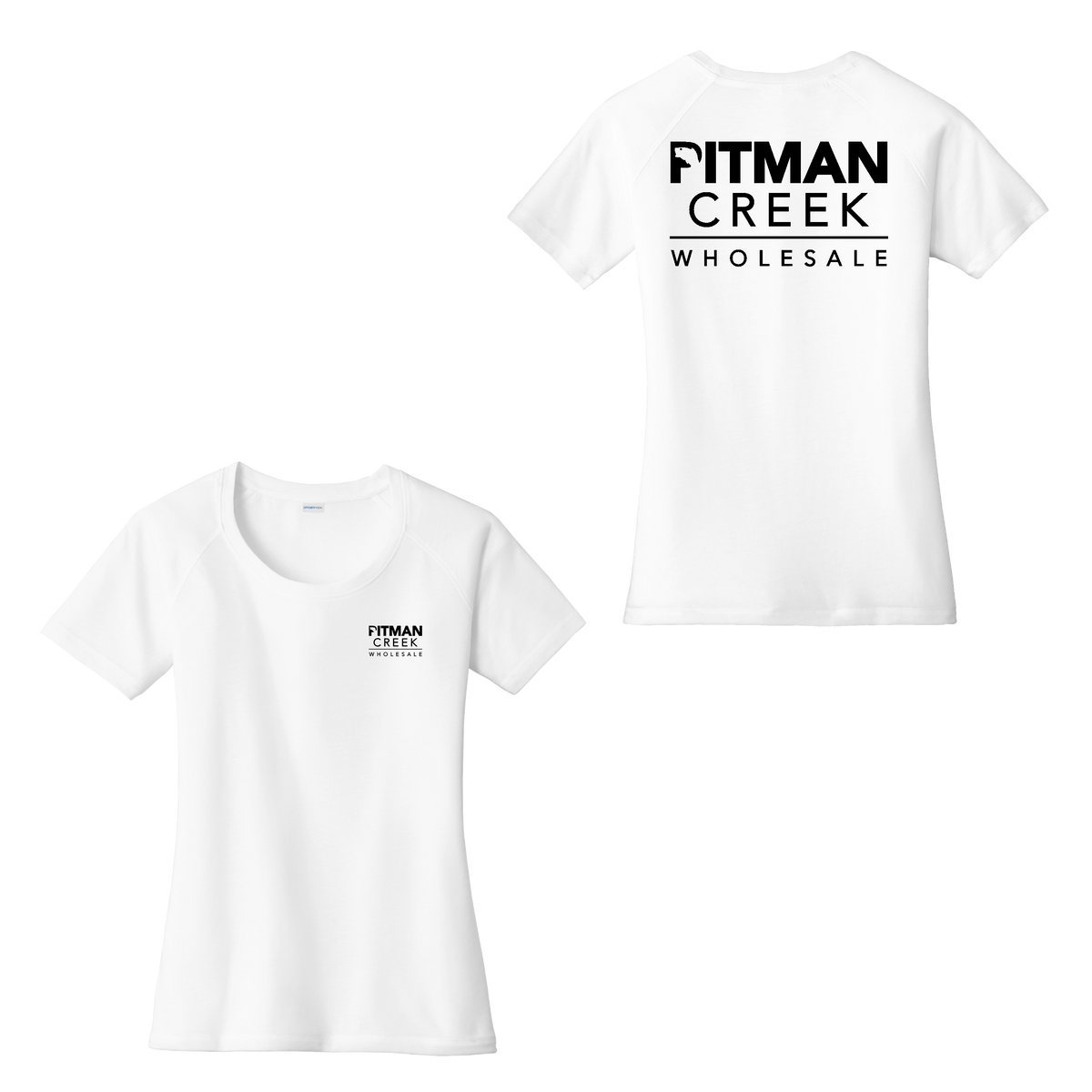 Pitman Creek Ladies Scoop Neck Raglan Tee