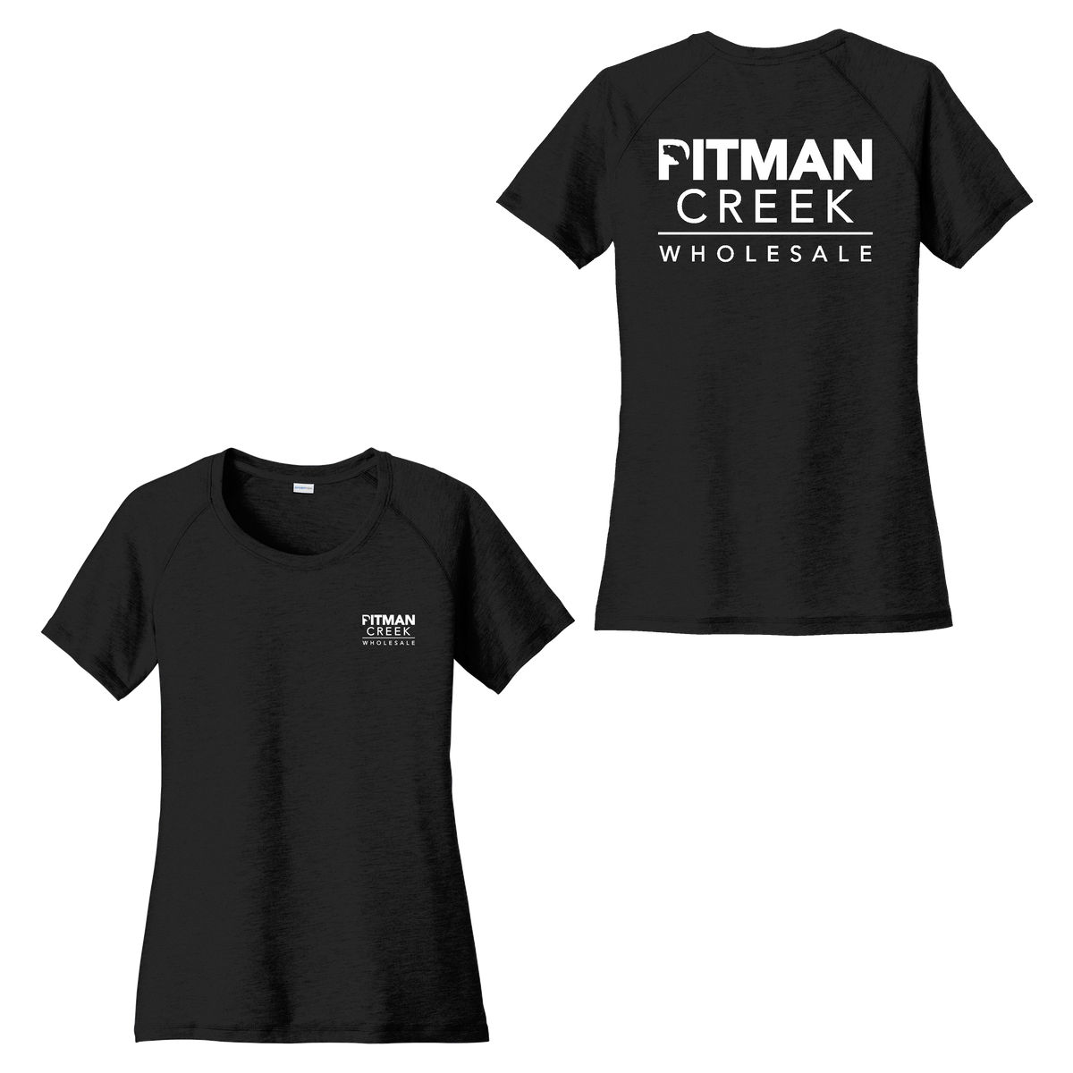 Pitman Creek Ladies Scoop Neck Raglan Tee
