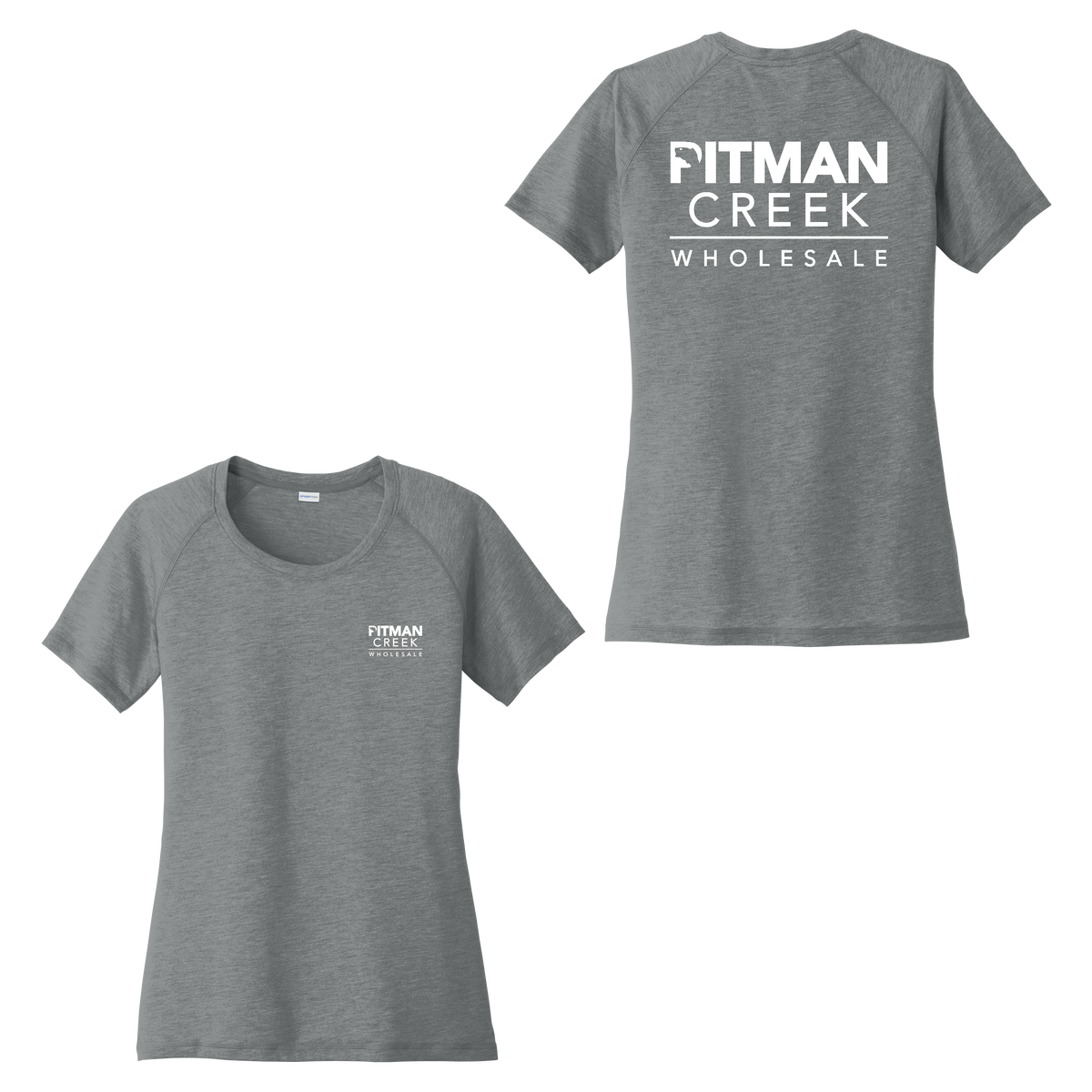 Pitman Creek Ladies Scoop Neck Raglan Tee