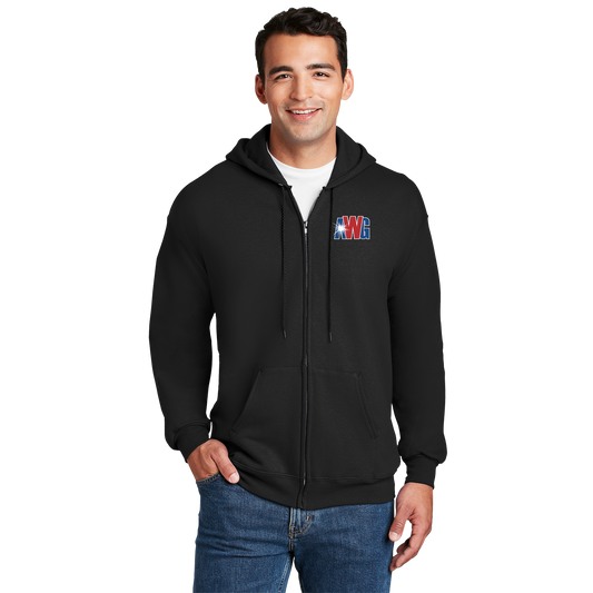 AWG F283 Hanes Ultimate Full Zip Hoodie