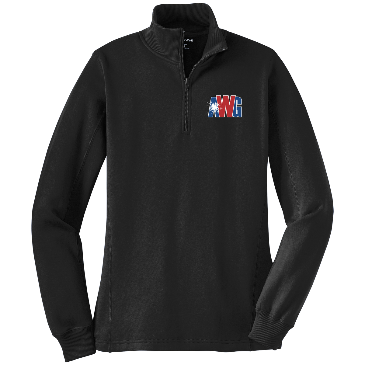 AWG LST253 Sportek Ladies 1/4 Zip Sweatshirt