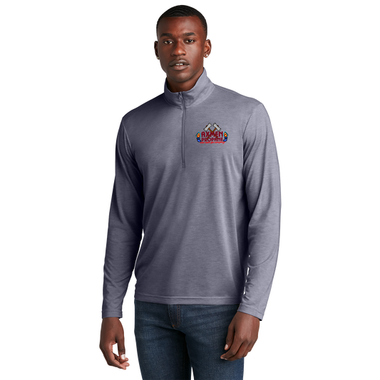 AxMen ST407 Sportek 1/4 zip Triblend pullover