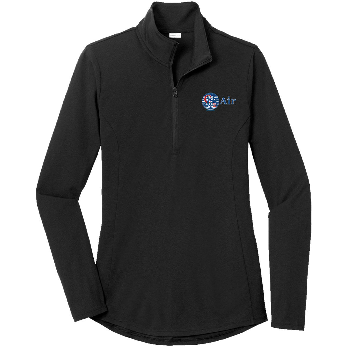 CO2 LST407 Sportek Ladies 1/4 zip Triblend pullover