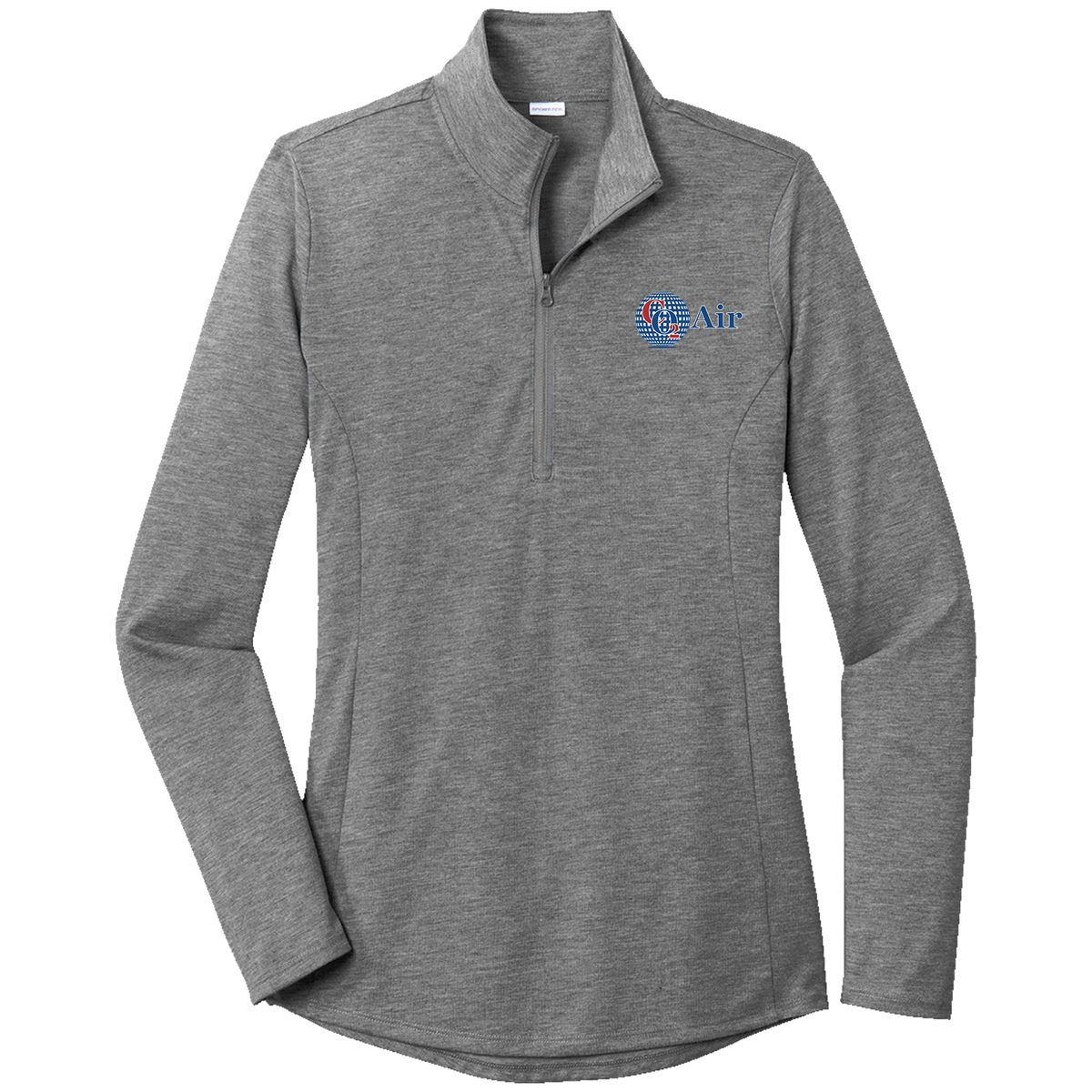 CO2 LST407 Sportek Ladies 1/4 zip Triblend pullover