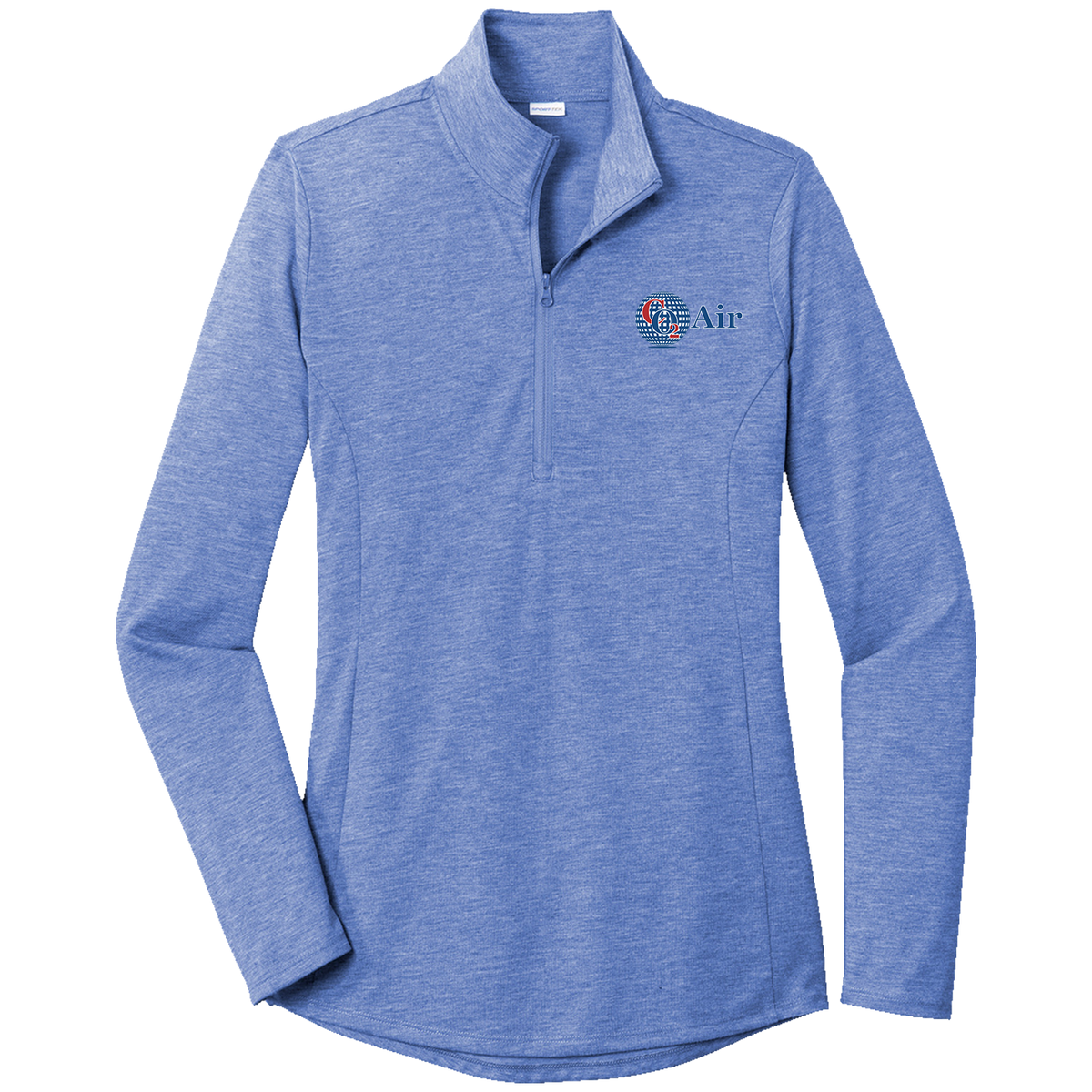 CO2 LST407 Sportek Ladies 1/4 zip Triblend pullover