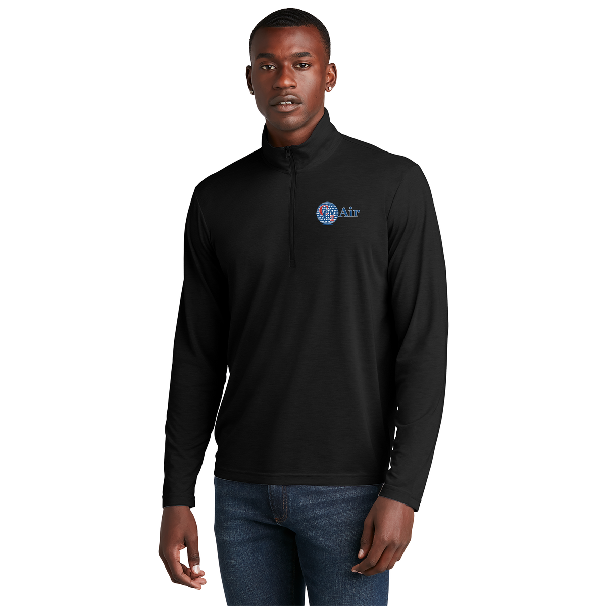 CO2 ST407 Sportek 1/4 zip Triblend pullover