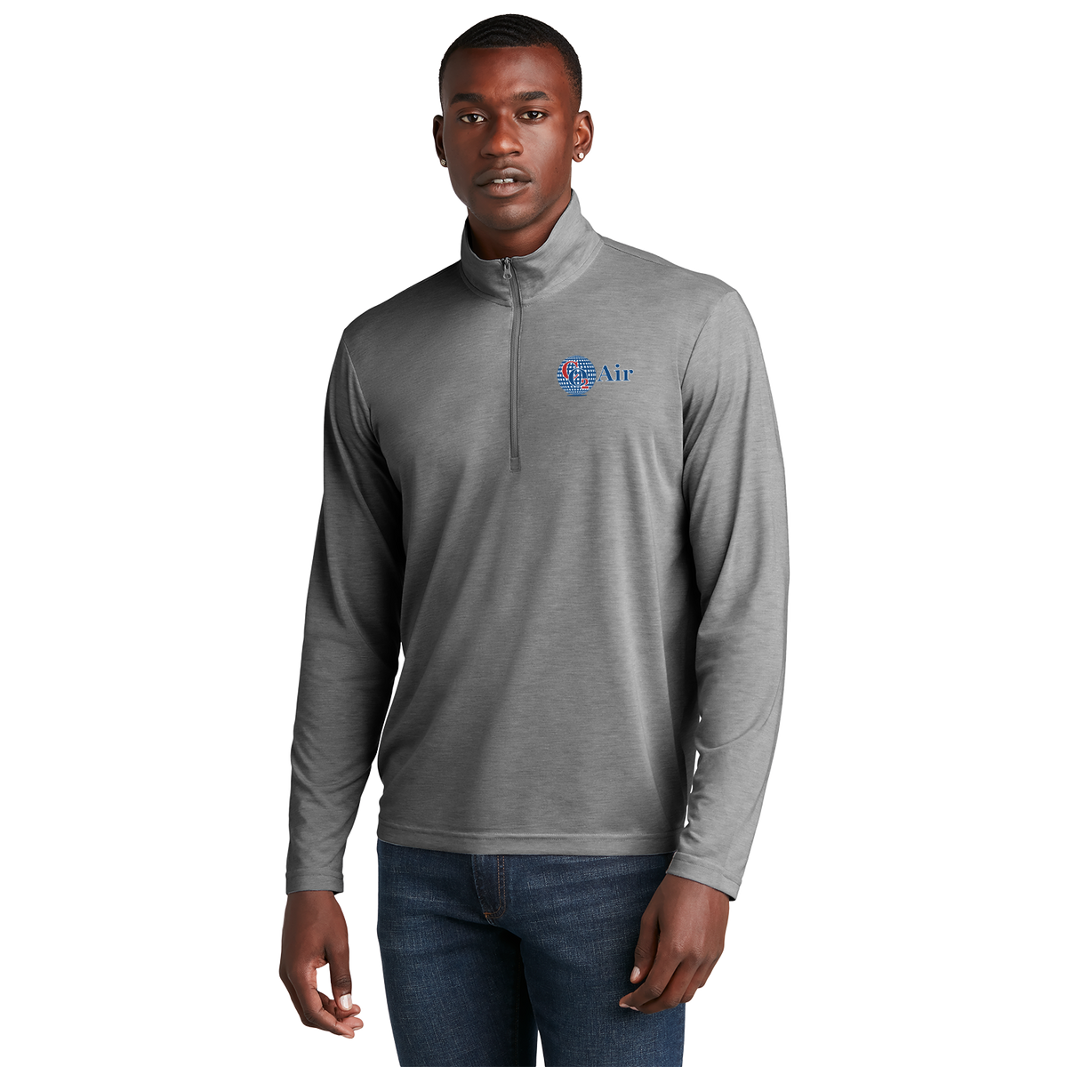CO2 ST407 Sportek 1/4 zip Triblend pullover