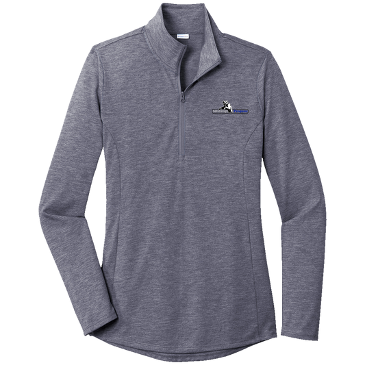 Silvertip Propane LST407 Sportek Ladies 1/4 zip Triblend pullover