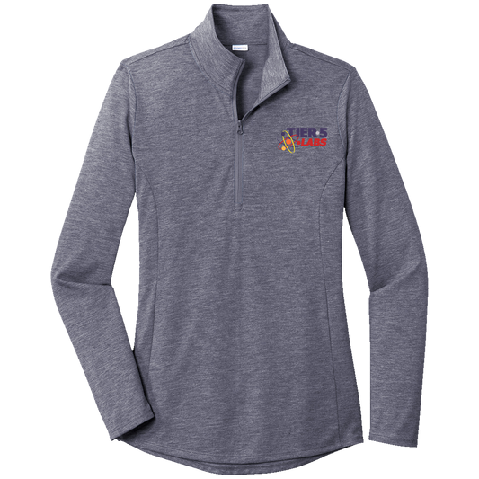 Tier 5 Labs LST407 Sportek Ladies 1/4 zip Triblend pullover
