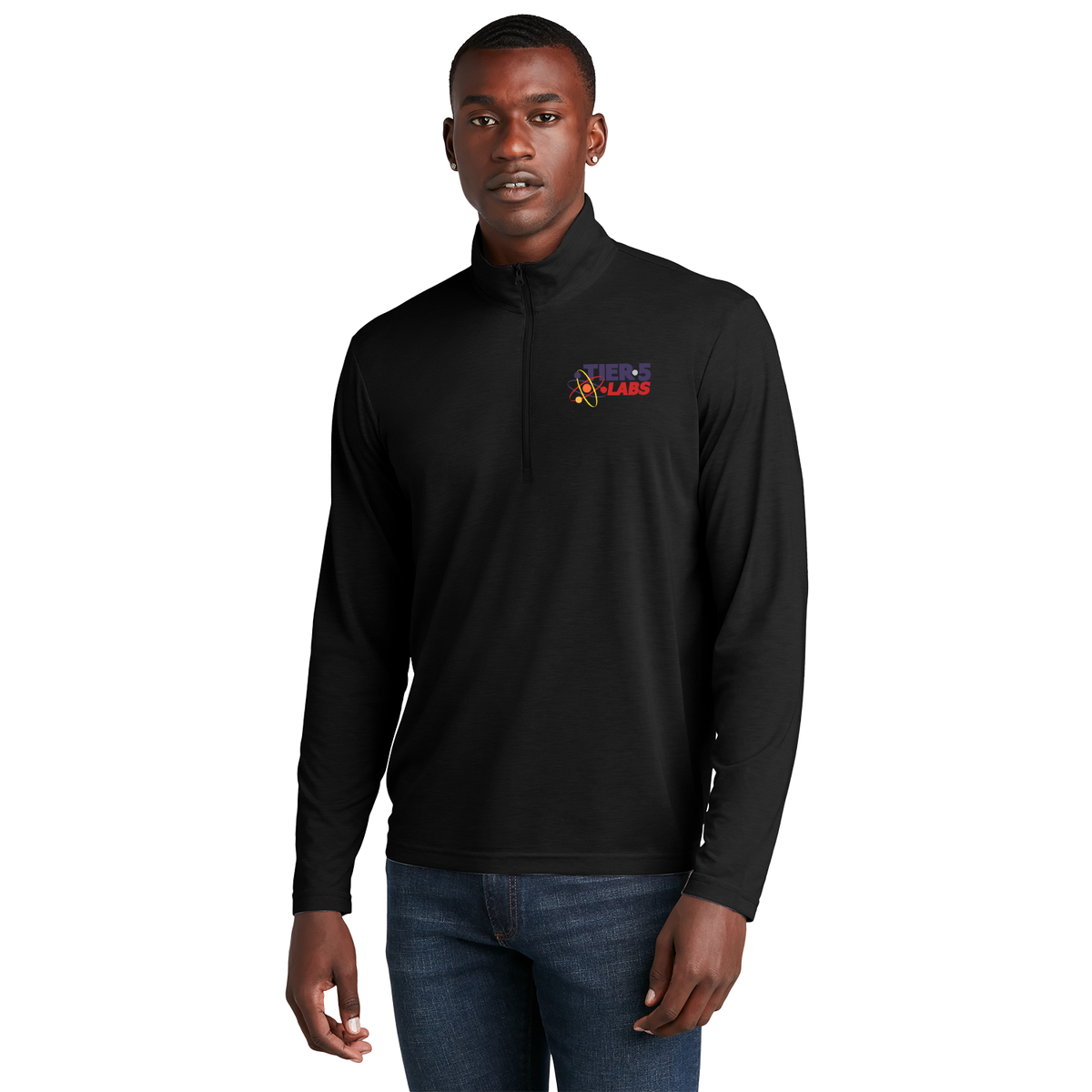 Tier 5 Labs ST407 Sportek 1/4 zip Triblend pullover