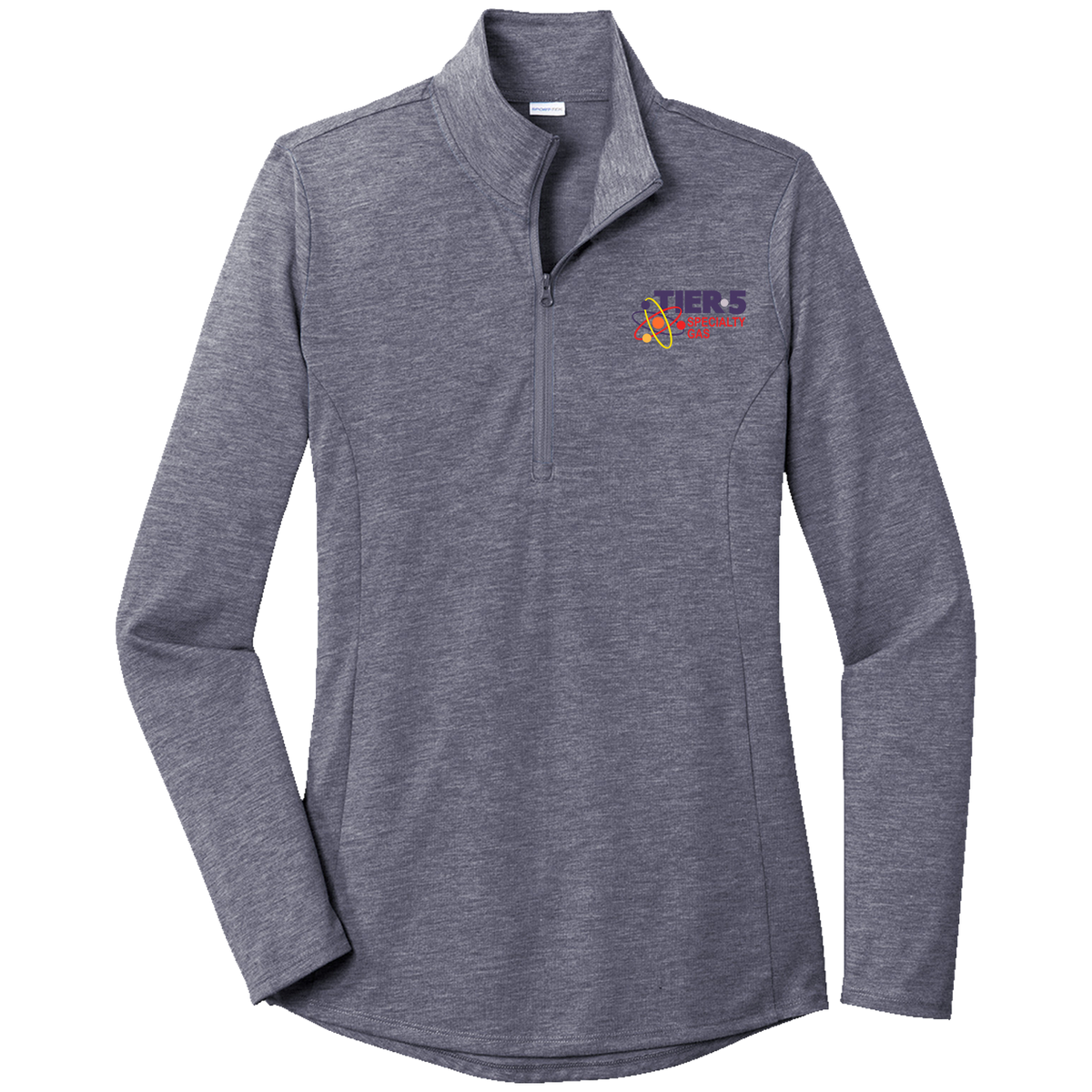 Tier 5 Specialty Gas LST407 Sportek Ladies 1/4 zip Triblend pullover