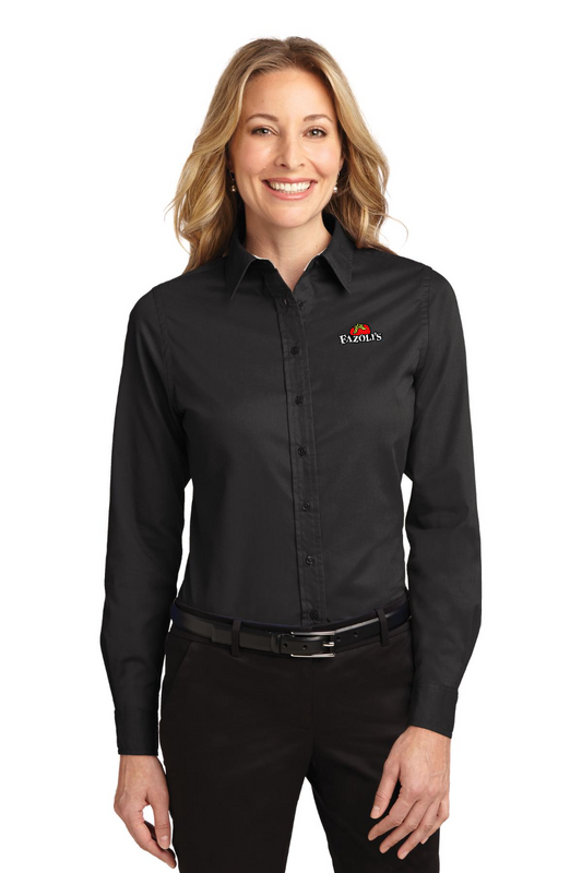FZ L608 Ladies long sleeve easy care shirt DARK COLORS